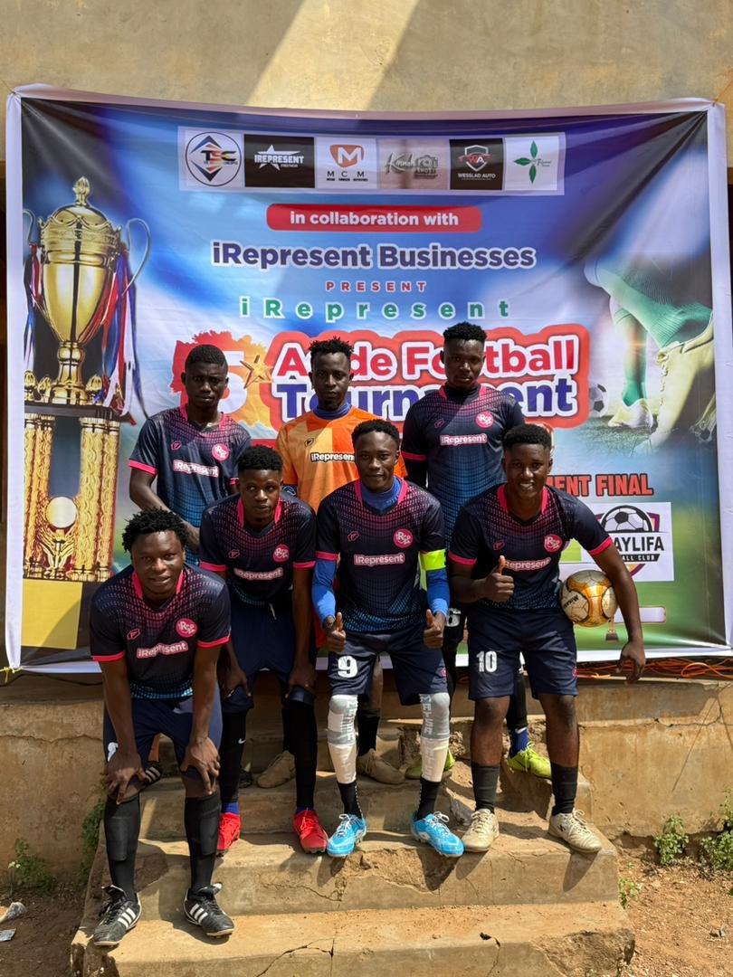 iRepresent-branded team wear at the iRepresent Football Tournament
